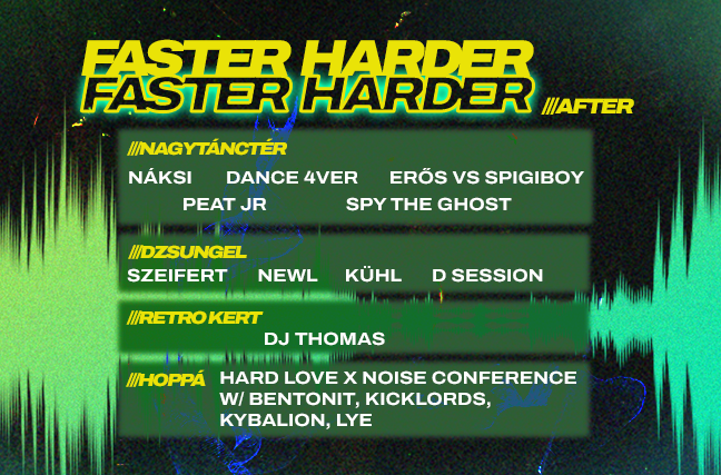 Faster Harder Party w/ Náksi, Peat Jr, Dance 4 ever, Spy The Ghost, Szeifert, Kühl, Newl ⏾ NIGHTS OF BPP - Budapest Park